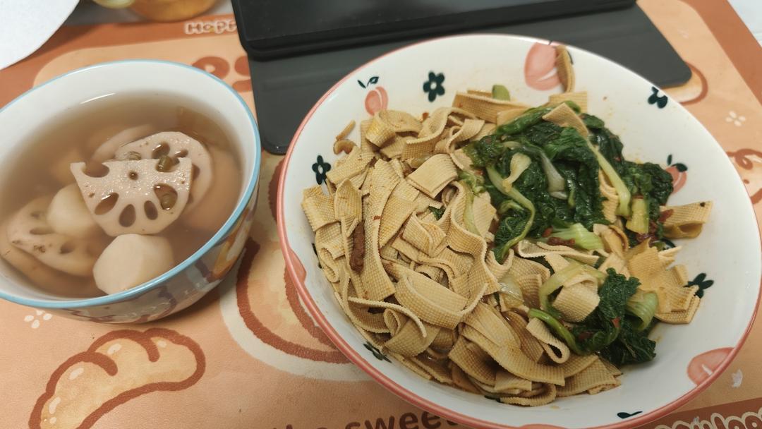 色香味俱全～炒豆皮