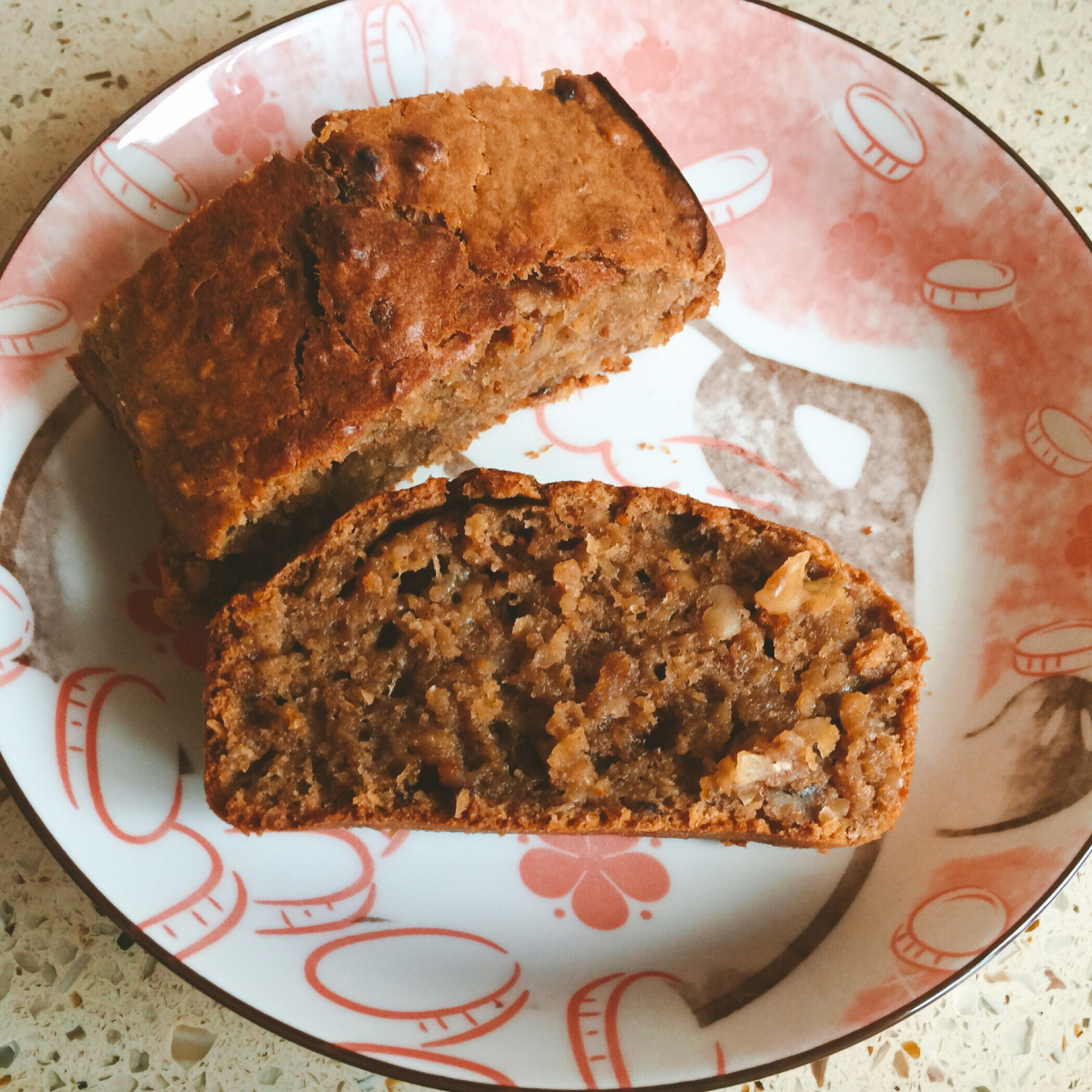 低脂香蕉核桃燕麦糕