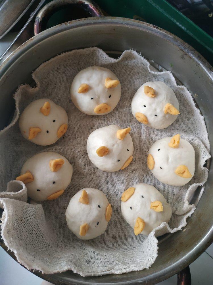 小猪奶黄包