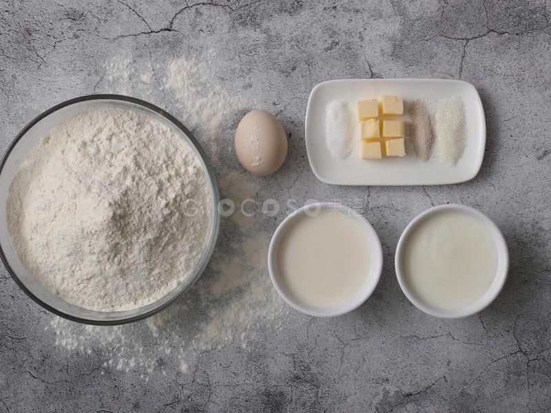 纯奶手撕吐司的做法 步骤1