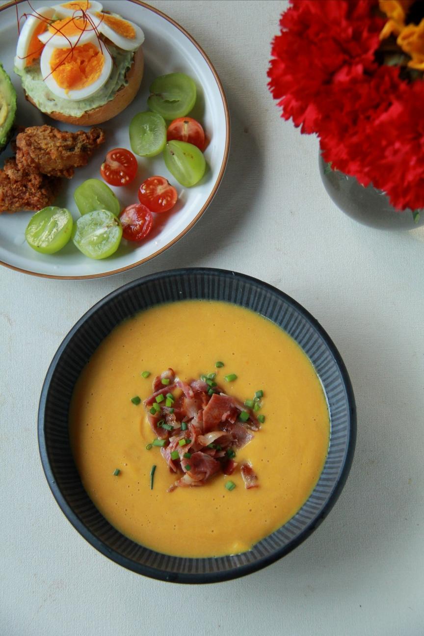 极简培根土豆南瓜浓汤