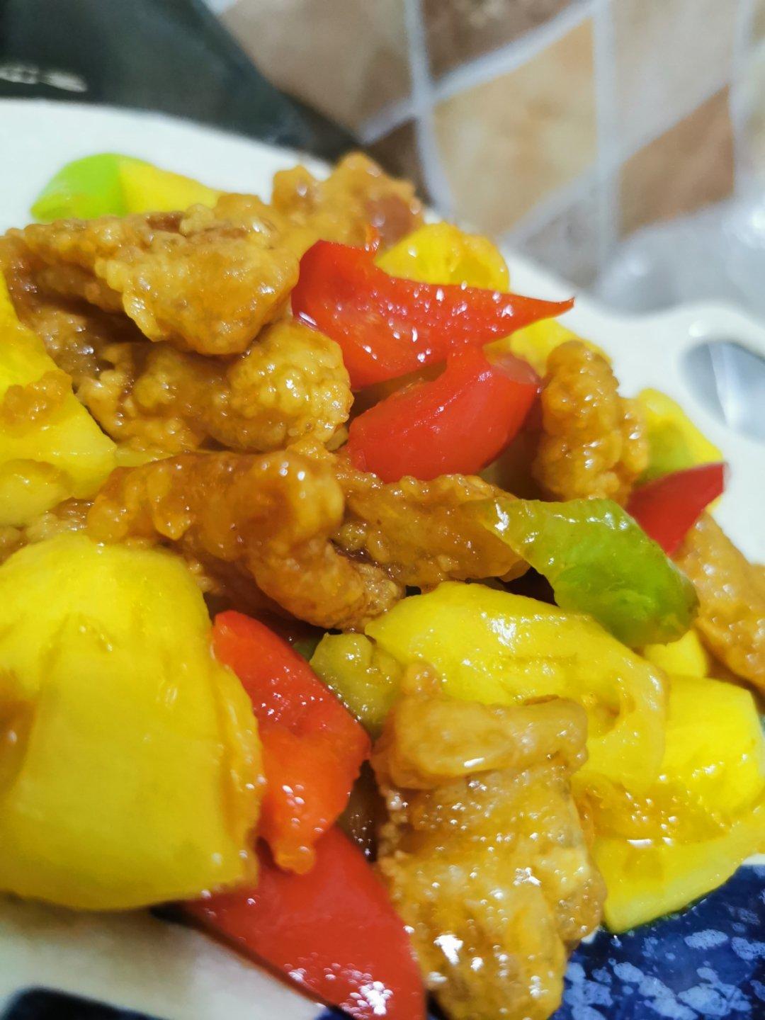 秘制菠萝咕噜肉（绝对好吃）