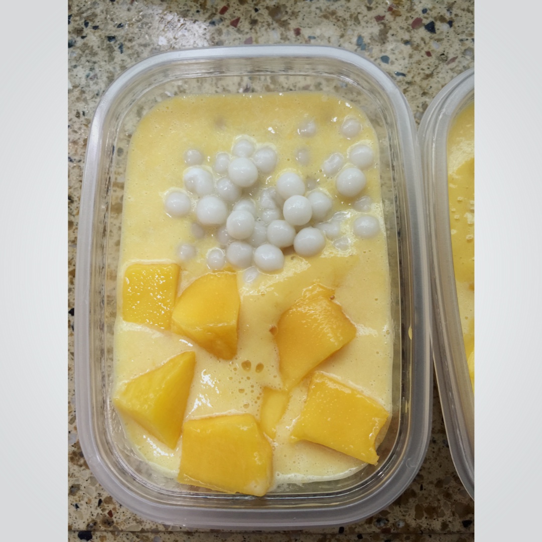 椰汁芒果小丸子