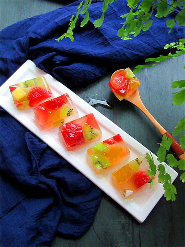 钰儿美食y做的彩色果冻