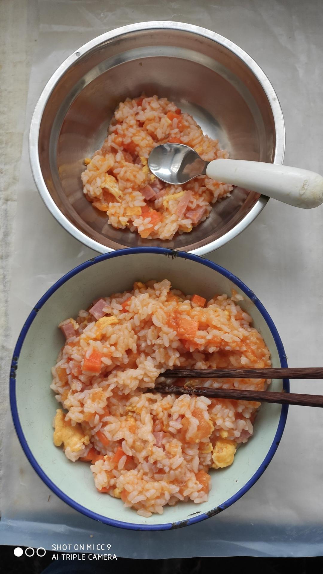 剩米饭这么做❗️连吃三碗都不够🍅番茄鸡蛋烩饭