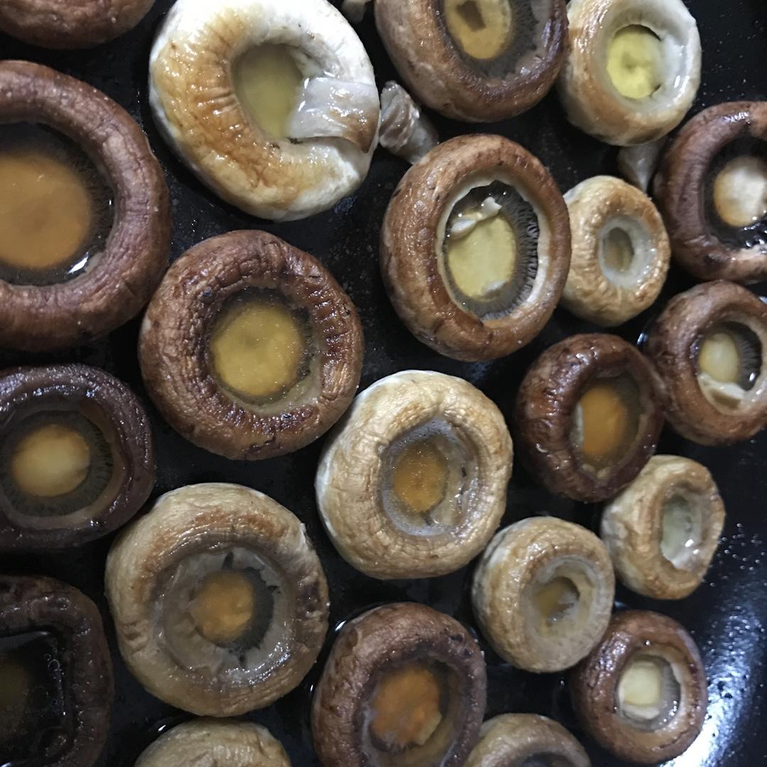 煎白蘑菇