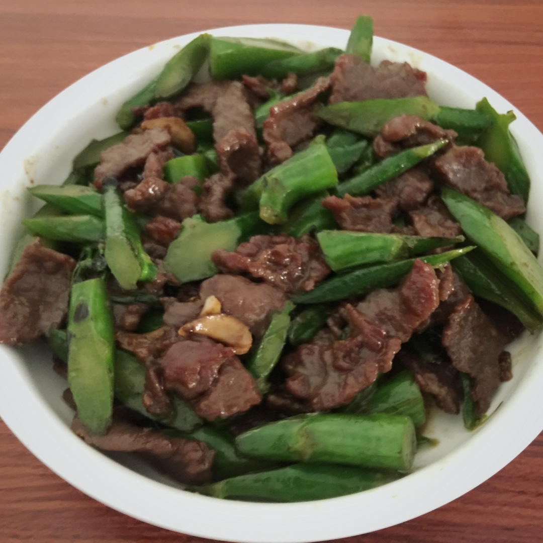 芥兰炒牛肉