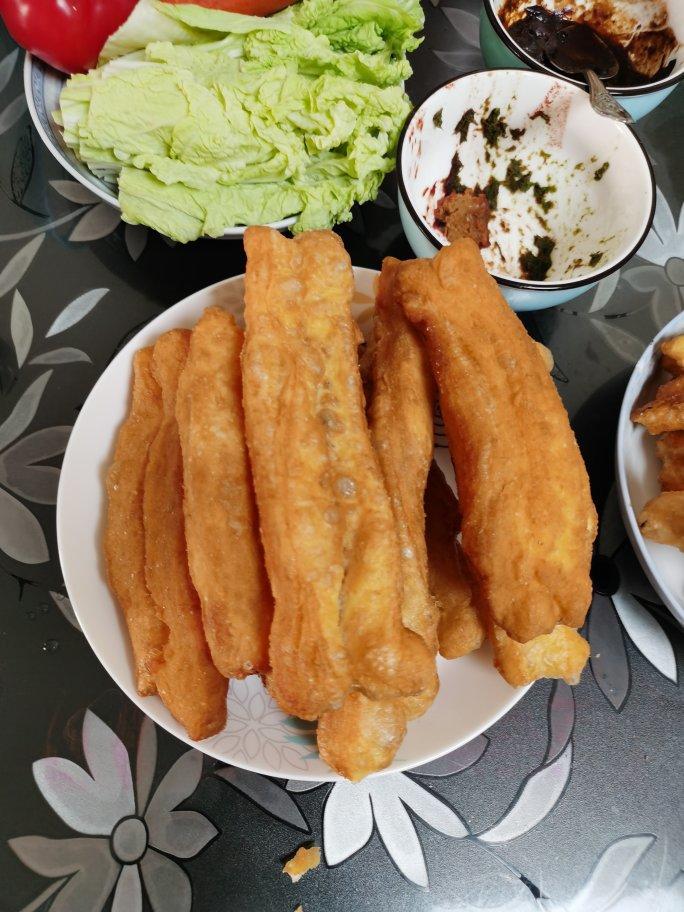 自制无泡打粉油条