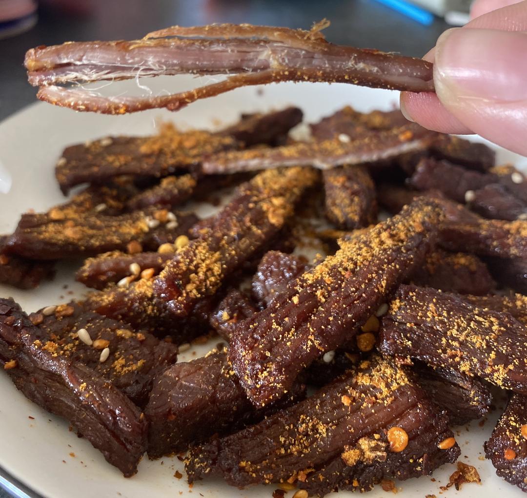空气炸锅做出来的手撕牛肉干
