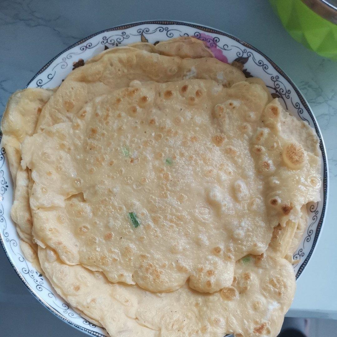 软软香香，全程手不沾面的鸡蛋水饼