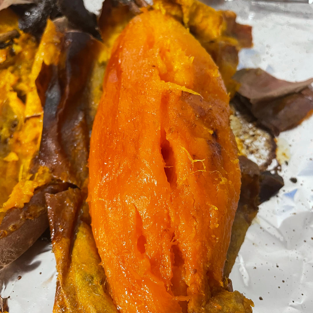 【糯唧唧的烤红薯】糖油四溢皮肉分离外糯里嫩吸溜着吃！