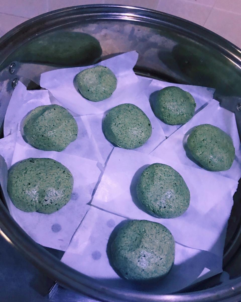 黑芝麻馅青团 艾草青团 艾草粿