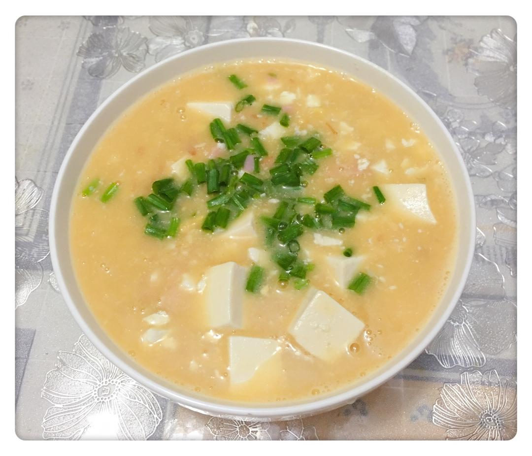 咸蛋烧豆腐～～孩子爱吃的下饭菜！
