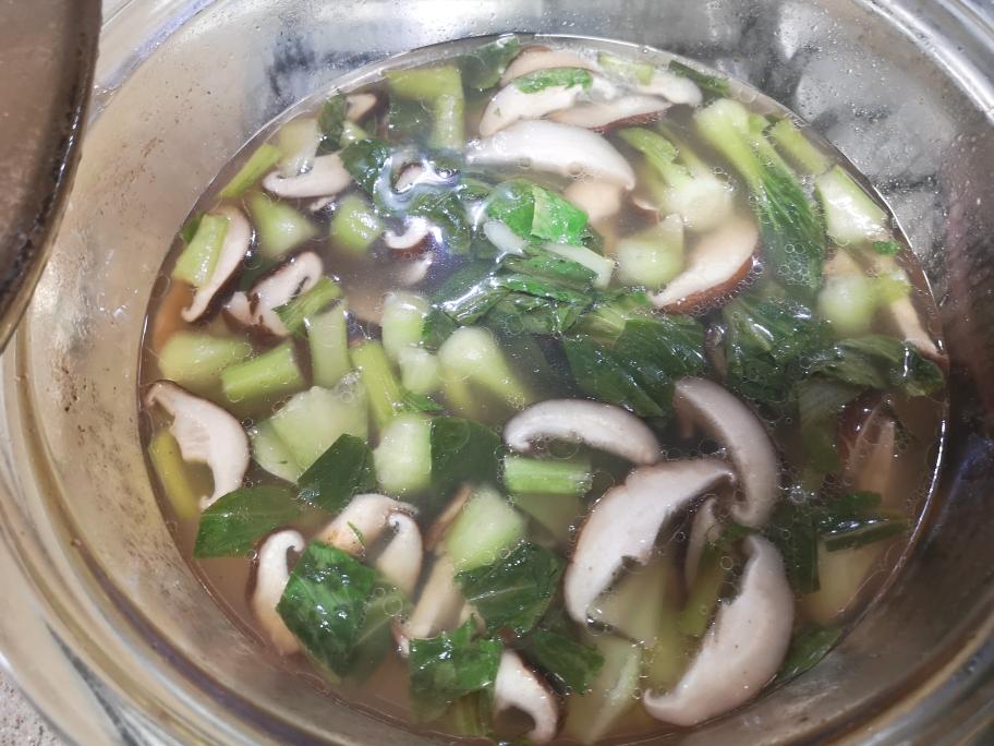 香菇油菜汤的做法