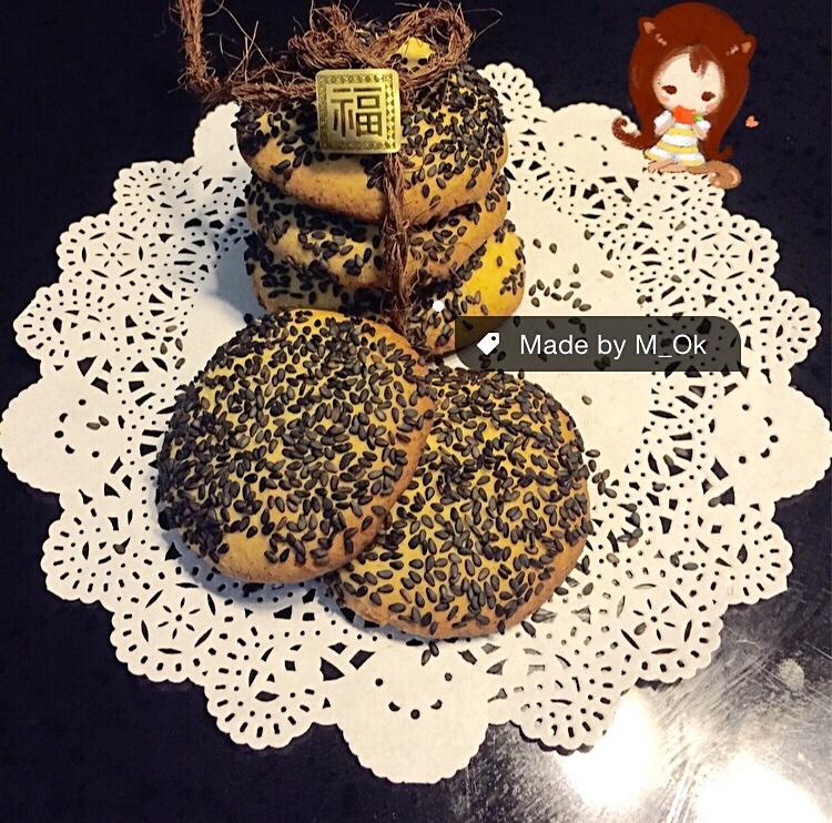 玉米面麻饼
