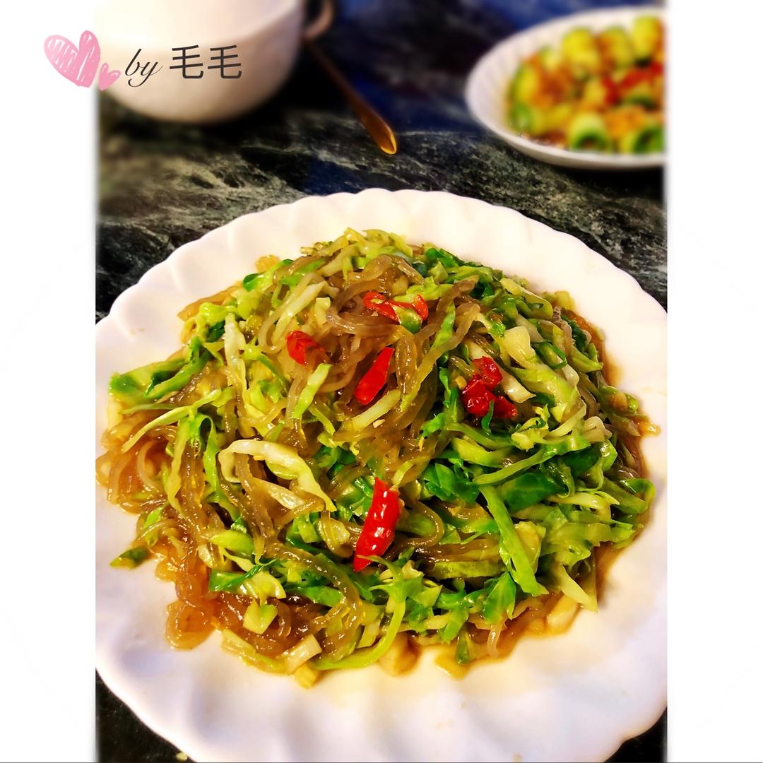 辣炒包菜粉条