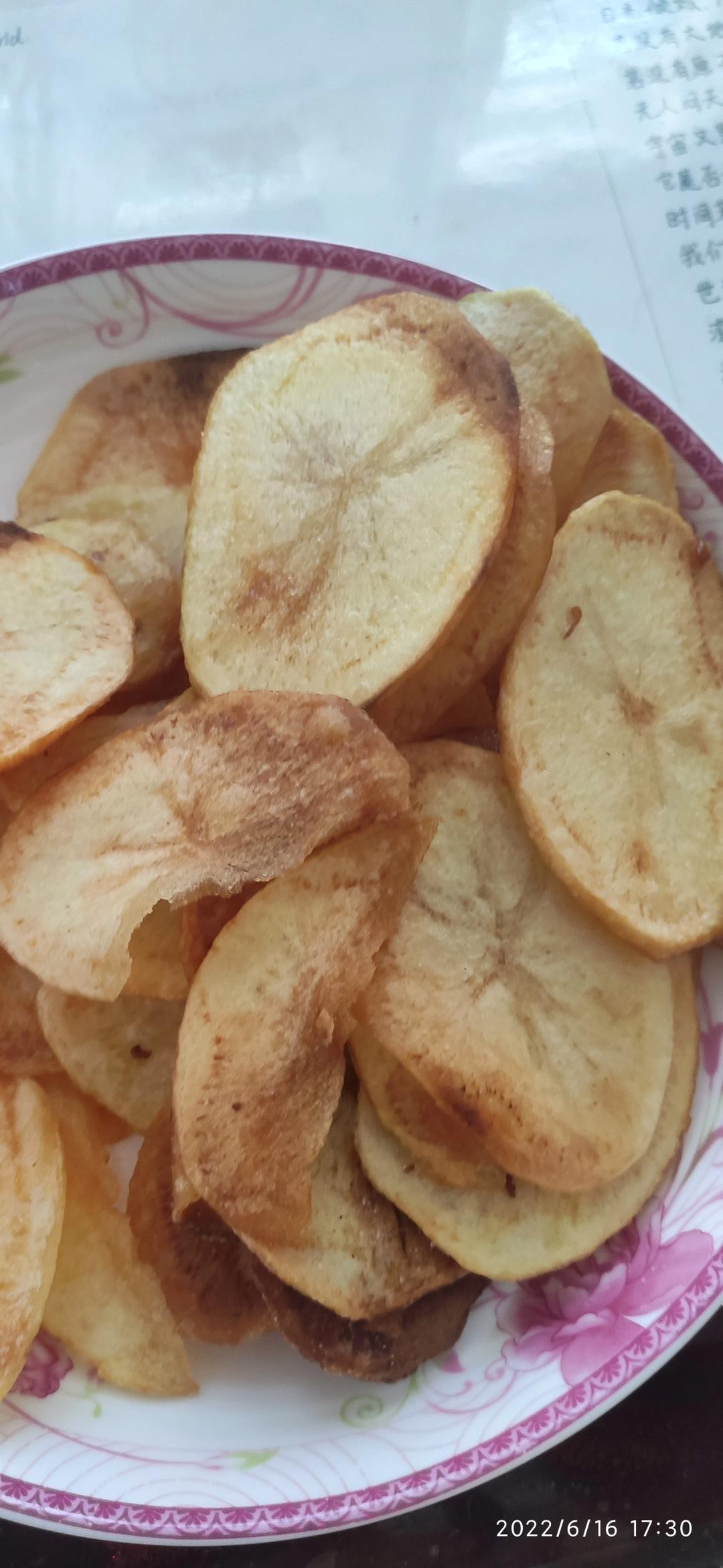 自制炸薯片，学会以后再也没买过薯片