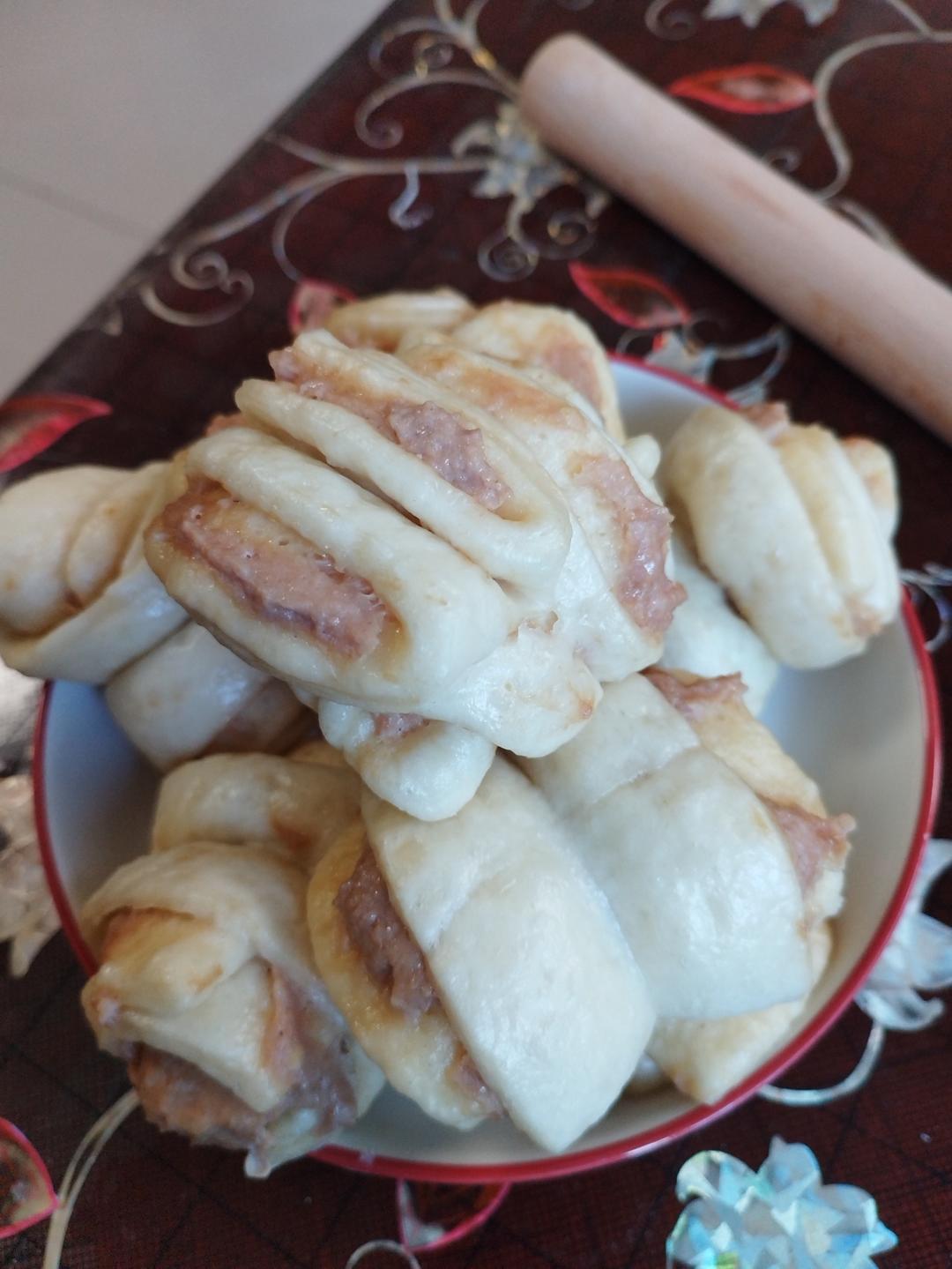 肉沫花卷（一次发酵）