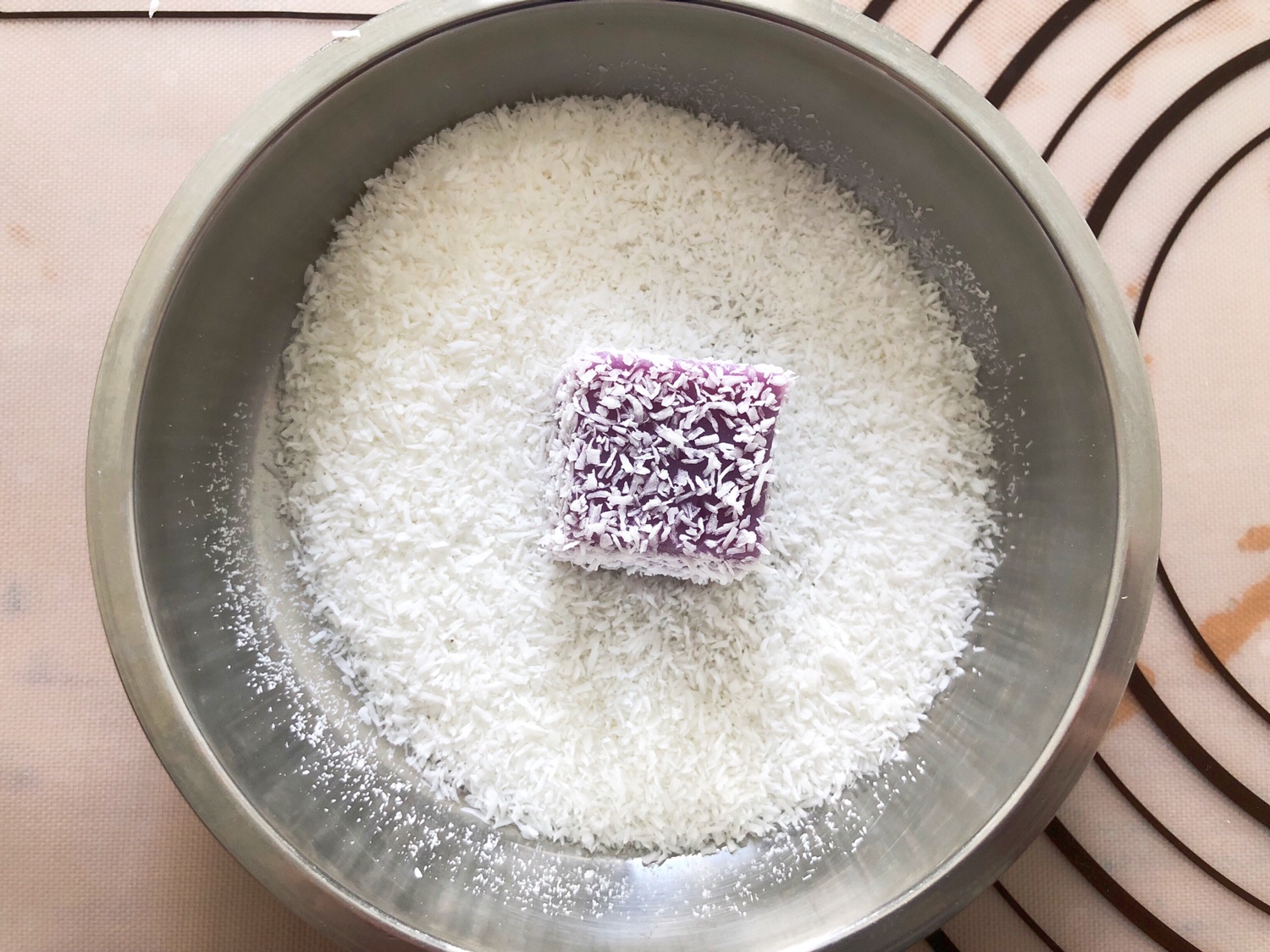㊙️好吃不长胖❗️入口即化的紫薯牛奶小方❗️❗️的做法 步骤15