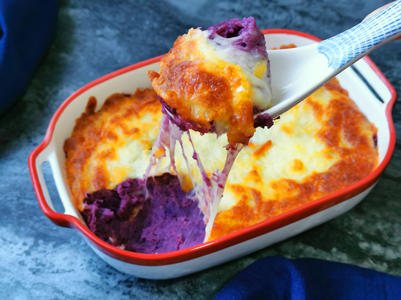 自制焗紫薯，绵软香甜又拉丝，好吃得停不下来的做法