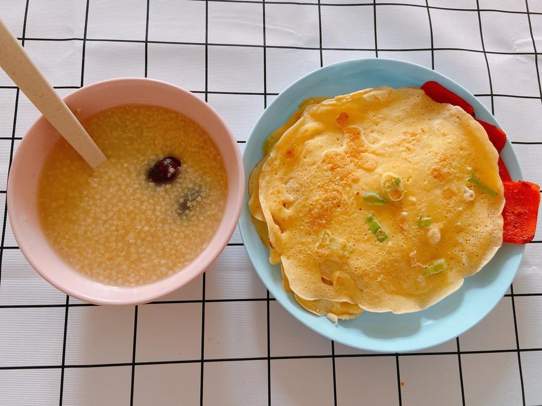 葱花鸡蛋饼