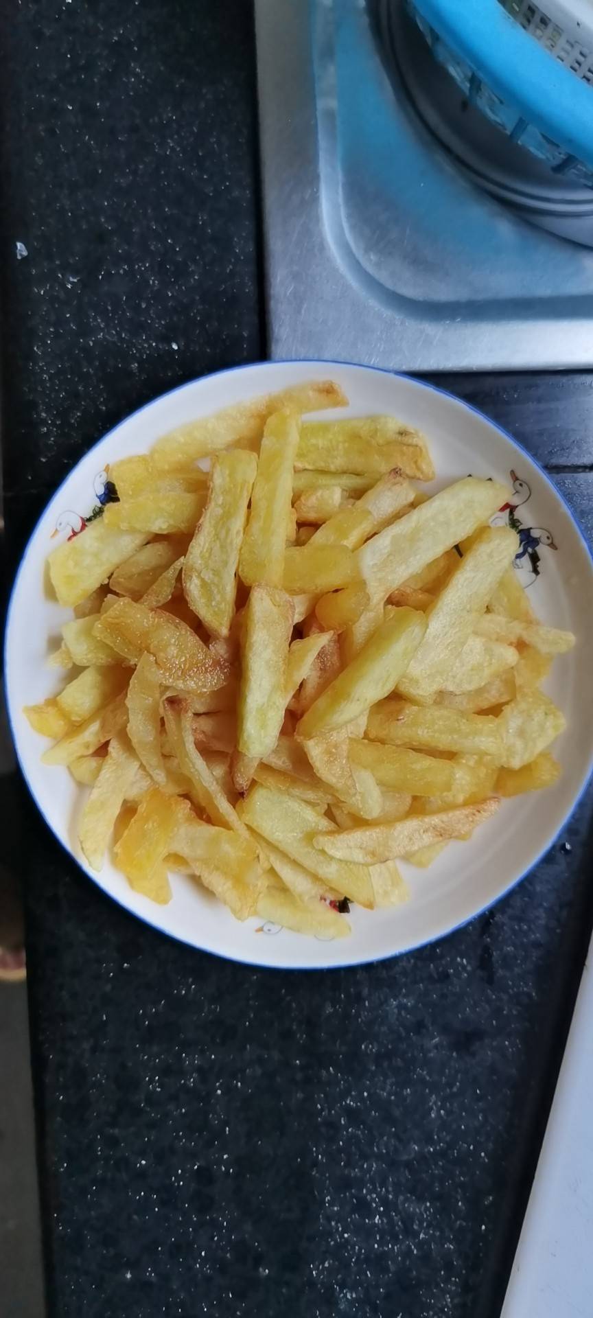 最简单炸薯条，比买的还好吃