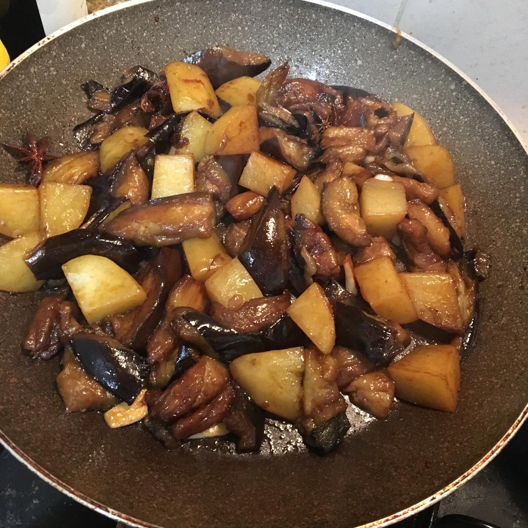 老丁的私房菜-油焖茄子