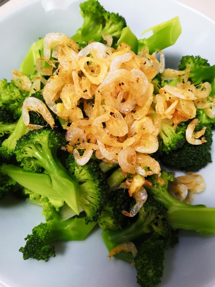 蒜香虾皮西兰花