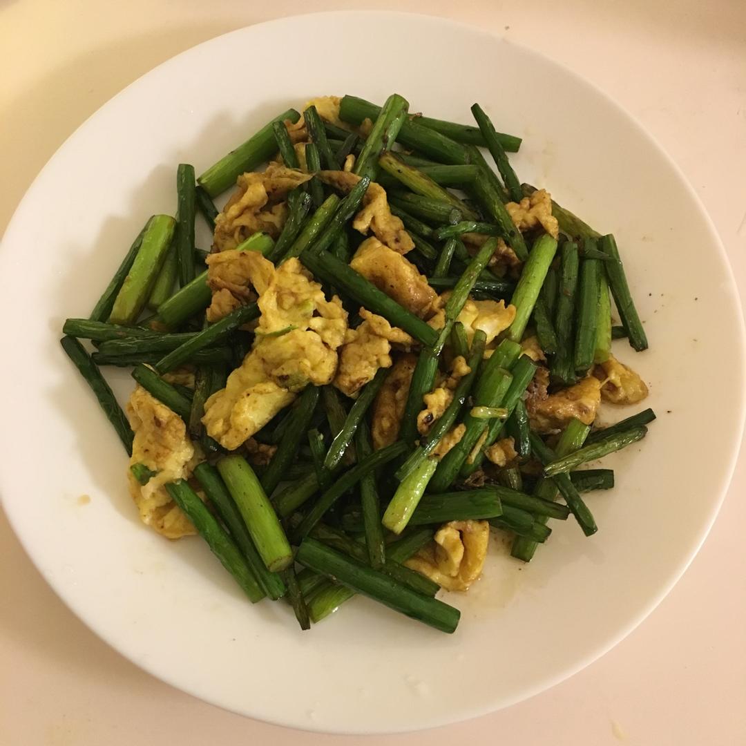 蒜薹炒鸡蛋