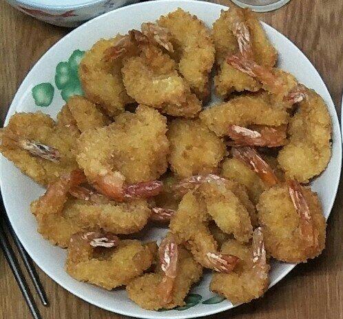 面包糠炸虾