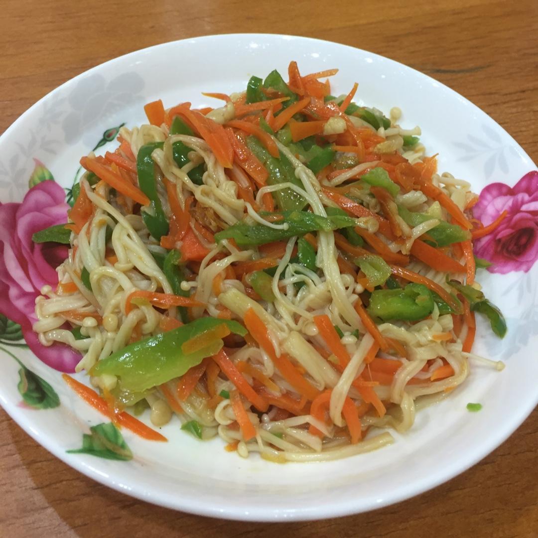 素炒金针菇