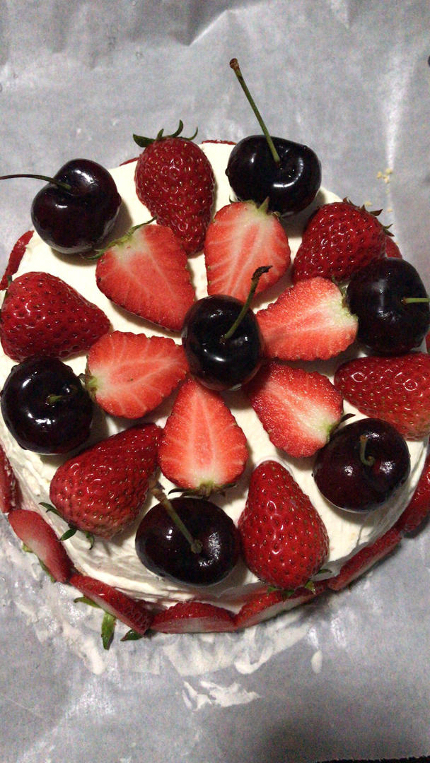 超级简单的味多美同款生日蛋糕（6寸），新手也能高度还原