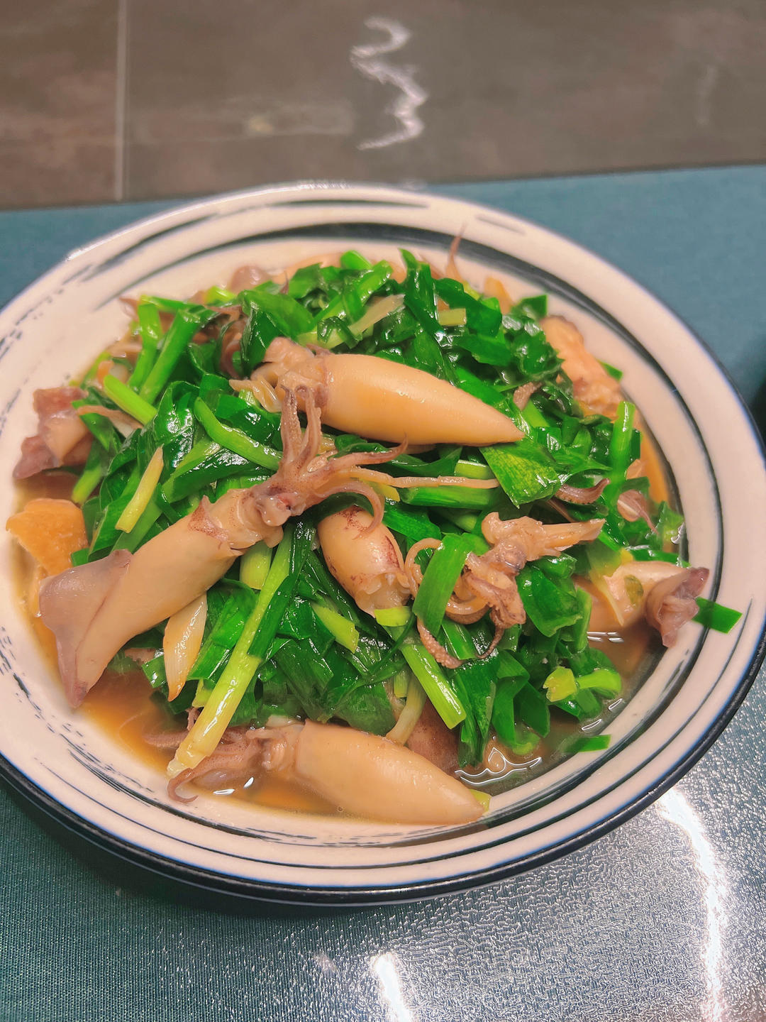 墨鱼炒韭菜