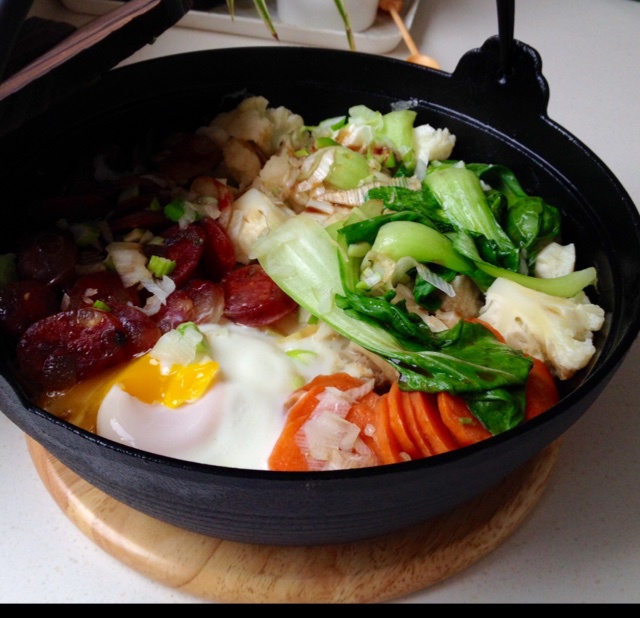香肠煲仔饭
