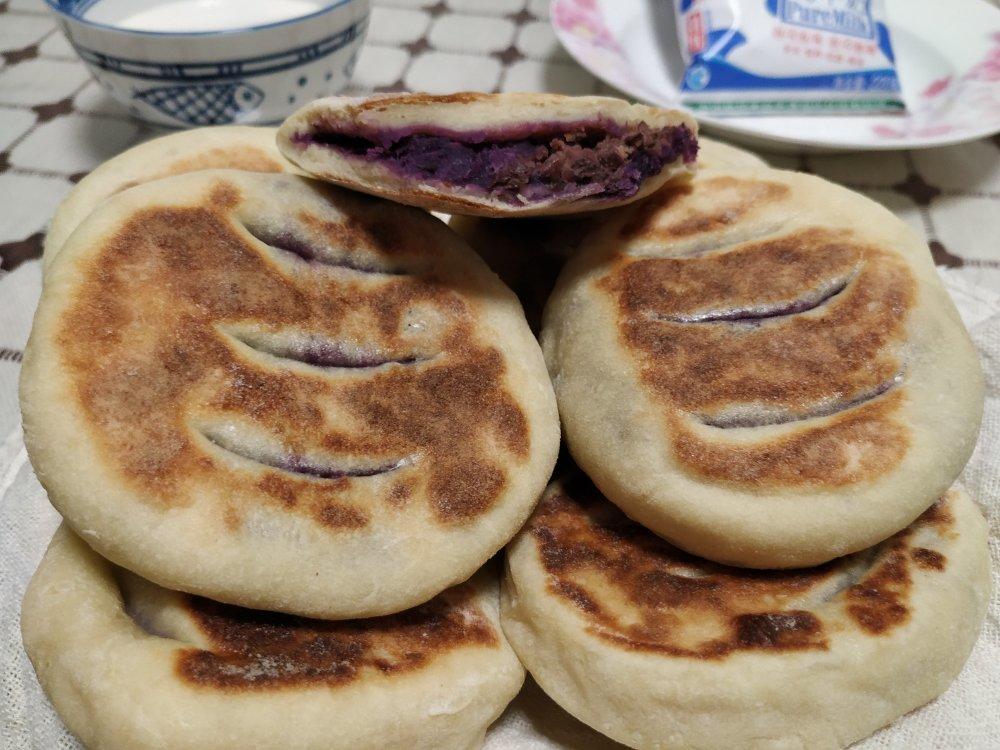 奶香味的山药紫薯软饼，香甜软糯，你一定要试试