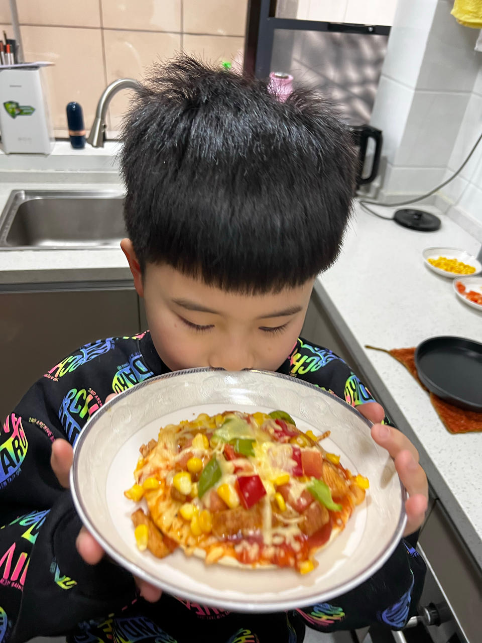 奥尔良鸡肉披萨