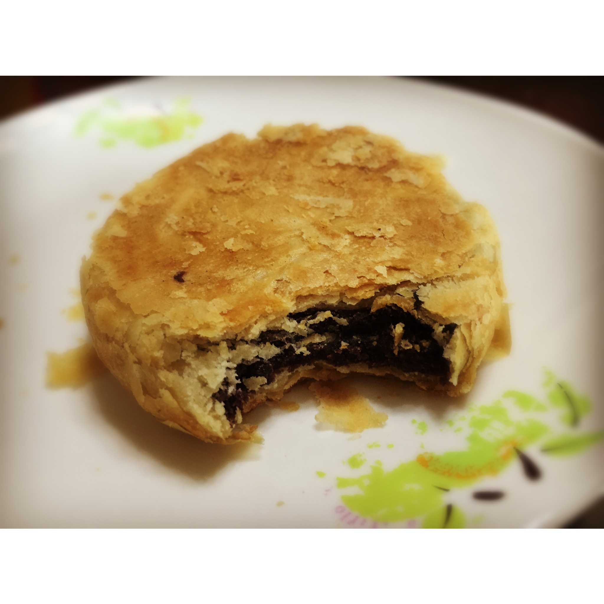 酥皮绿豆饼   酥得掉渣渣