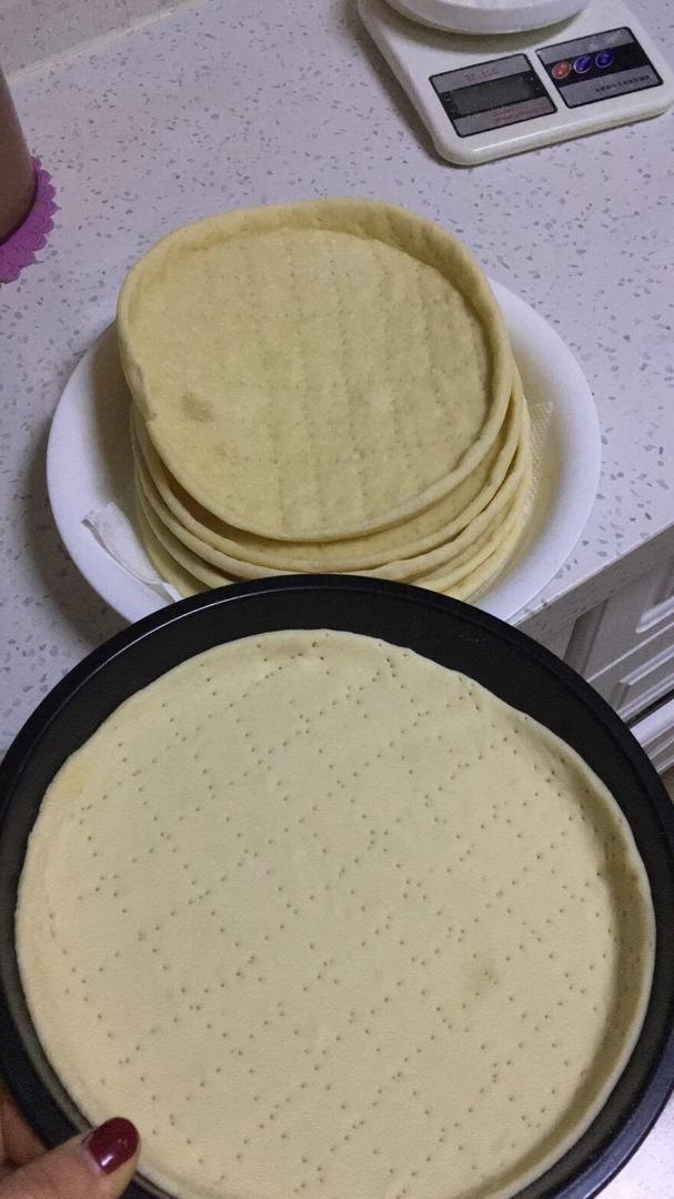 八寸披萨饼皮（四个）制作