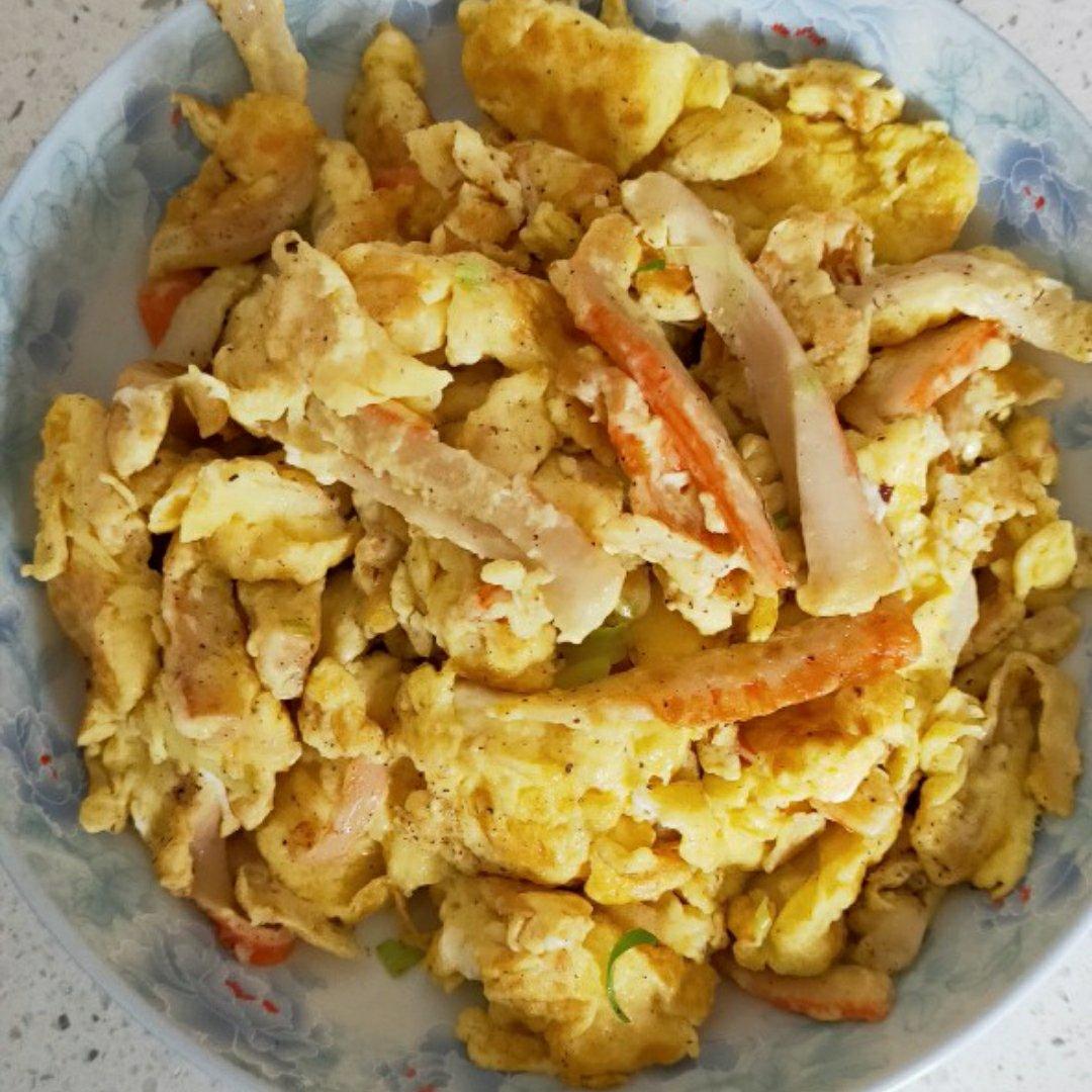 蟹柳滑蛋！鲜嫩到爆！