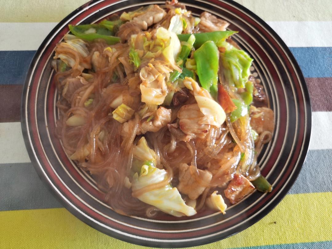 家常菜-升级版粉丝包菜          简单不翻车