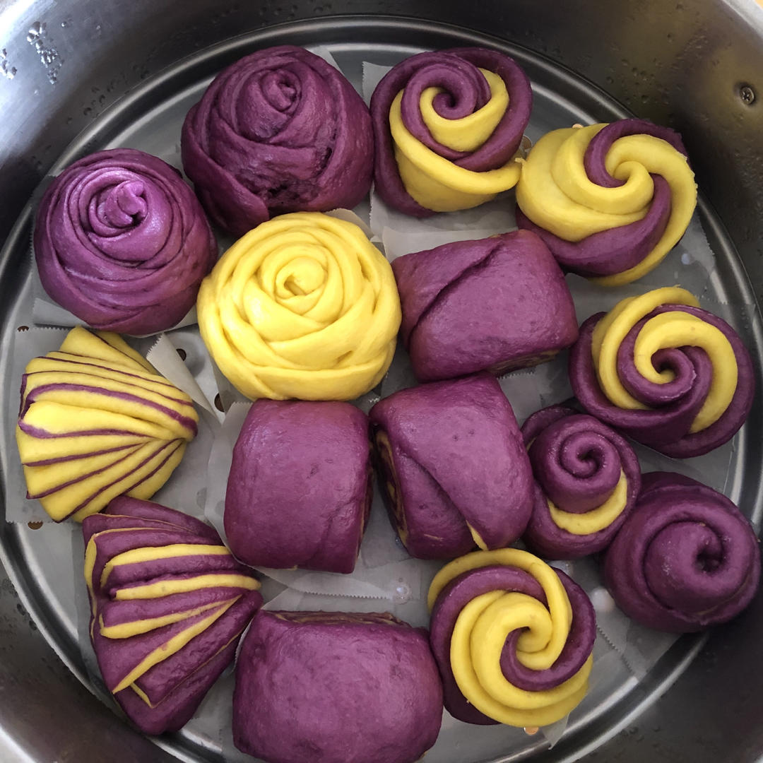 玫瑰花馒头（南瓜版）