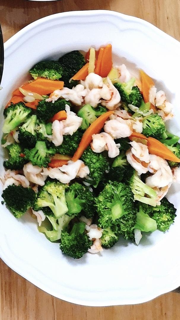 西兰花炒虾仁🍤