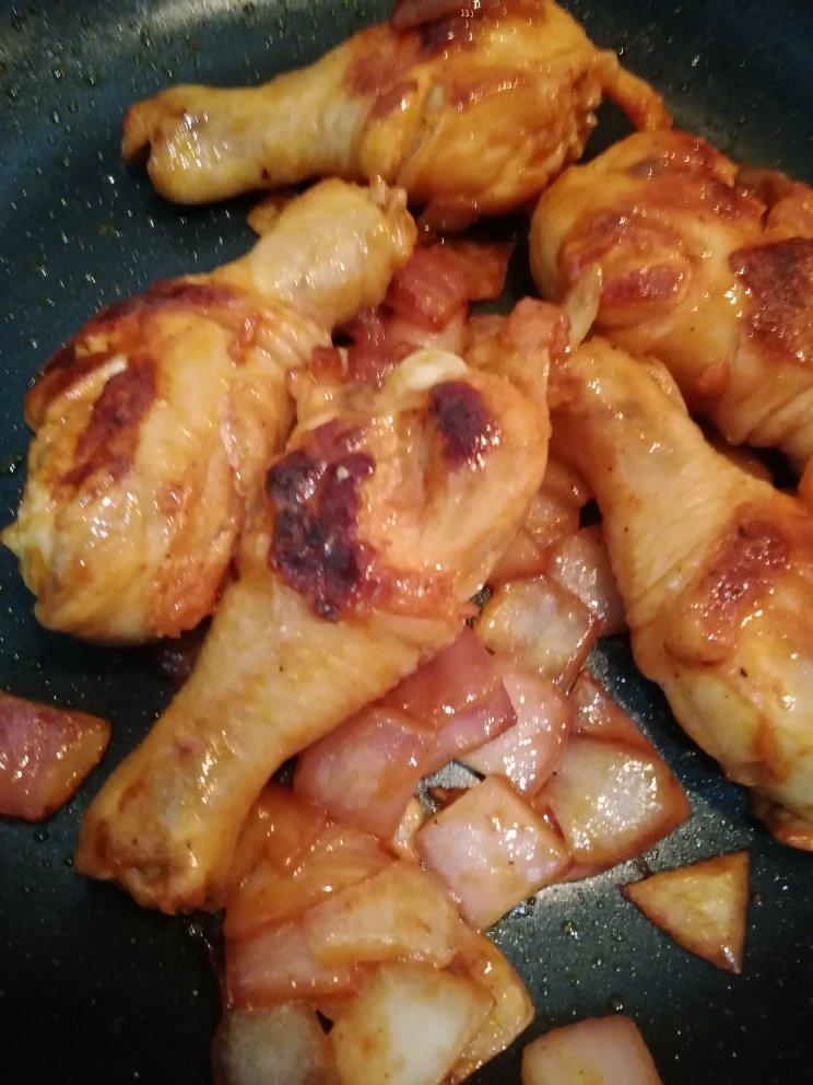 洋葱奥尔良煎鸡腿