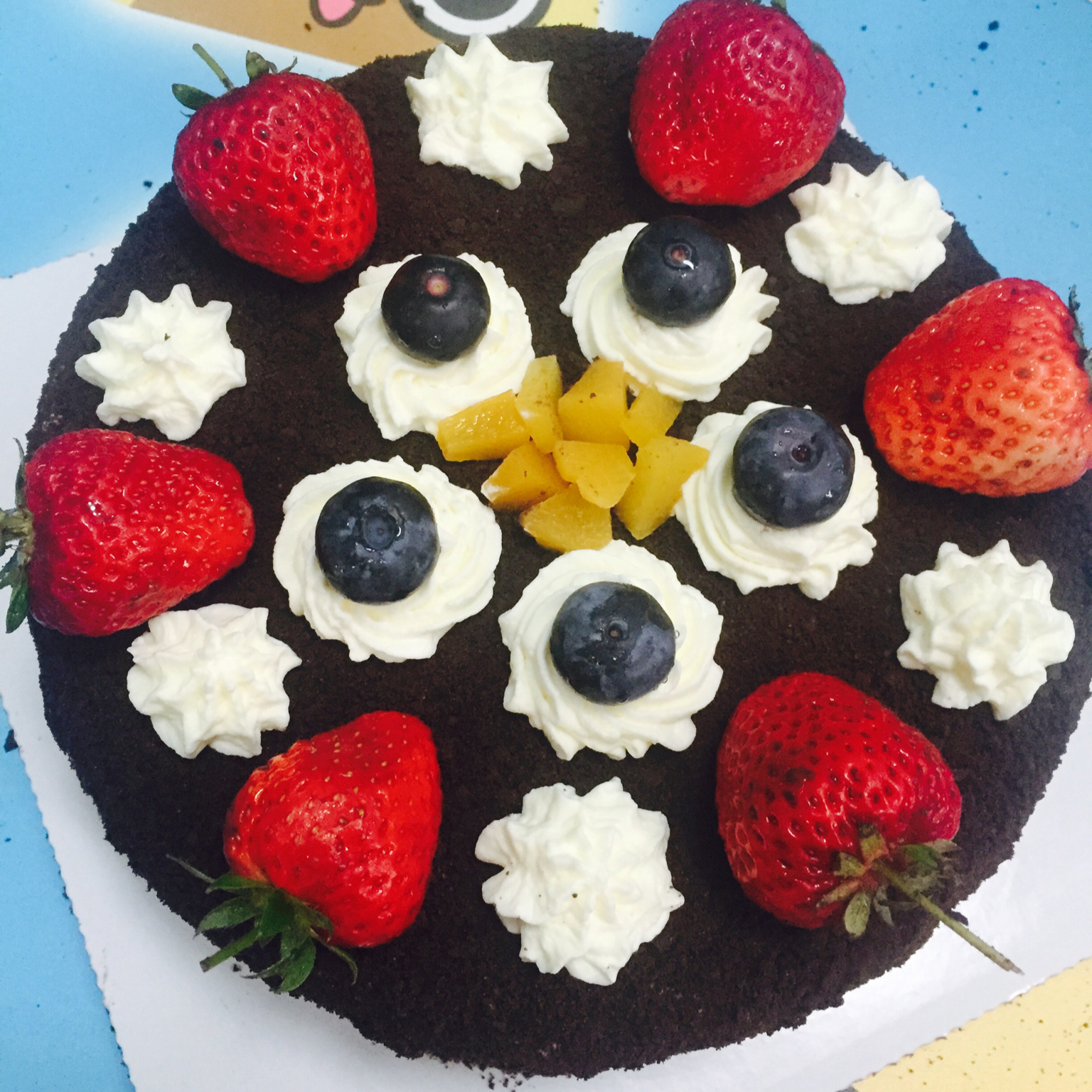 奥利奥水果奶油蛋糕