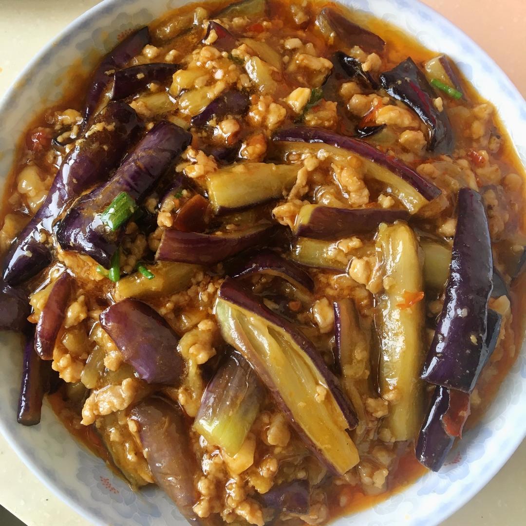 红烧肉沫茄子