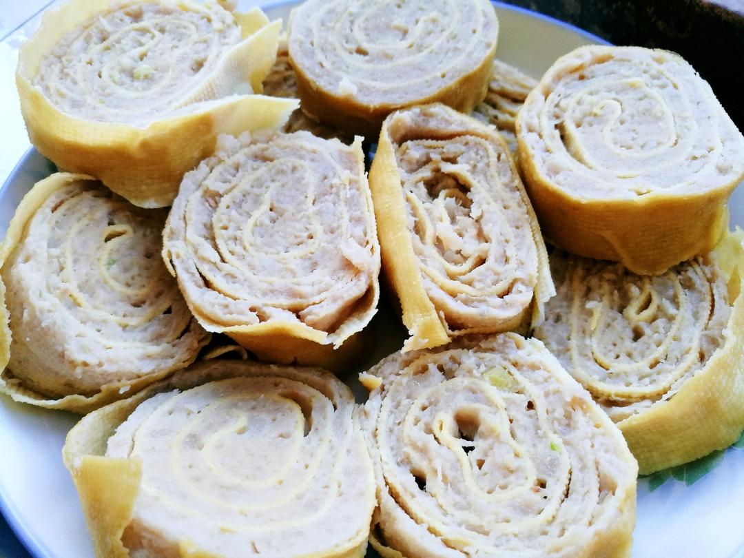 健康简单豆皮肉卷