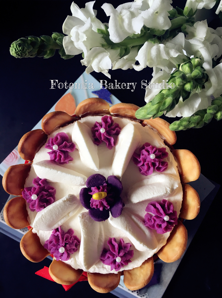 创意紫薯生日蛋糕 下篇的做法 步骤9