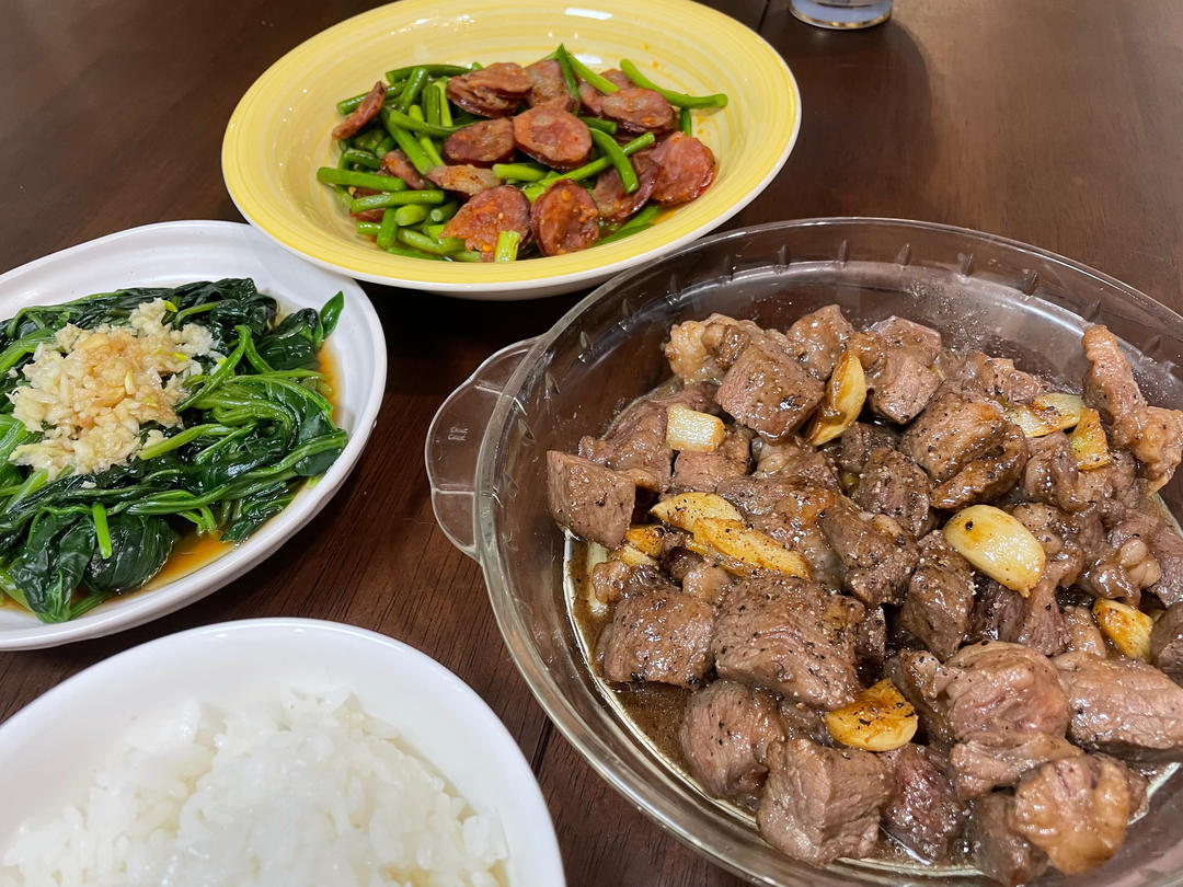 黑蒜子牛肉粒