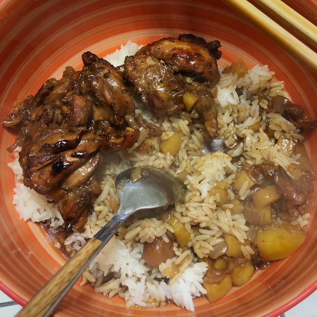 照烧鸡腿饭