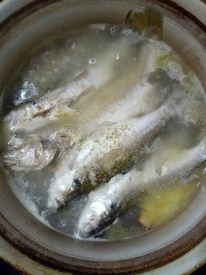 【慧~清新小厨房】让人回味的咸鱼干与新鲜海鱼煲的~鱼汤的做法 步骤5